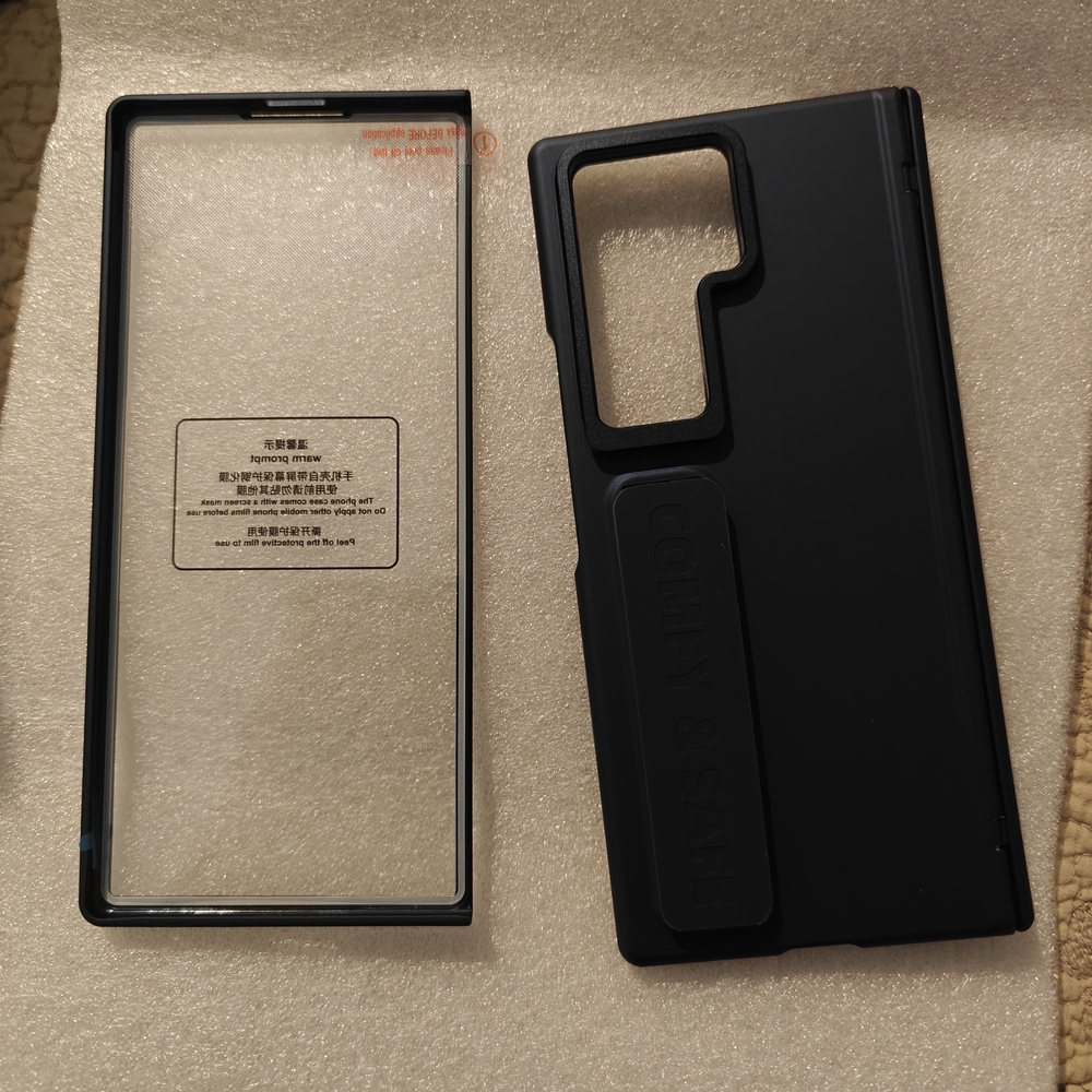 Black Phone Case with Stand